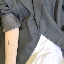 AnOther Tattoo ins Frosty Series Line Art Tattoo Stickers Buy 1 Get 1 Free Loneliness