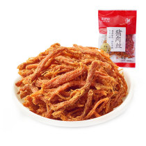 Come on Iportions pork silk 1 bag delicious hand ripping pork strips meat dried casual snacks net red snack open bag for a copy