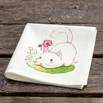 Birthday gift for daughter best friend handmade diy gift handkerchief small square towel ancient wind portable cotton handkerchief