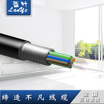 Optical fiber 4 6 8 12 24 48-core outdoor single-mode communication optical fiber center tube light armored optical cable