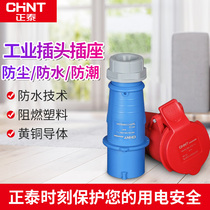 Chint Airlines industrial plug and socket three-phase power 380V high-power male and female docking connector waterproof 16a