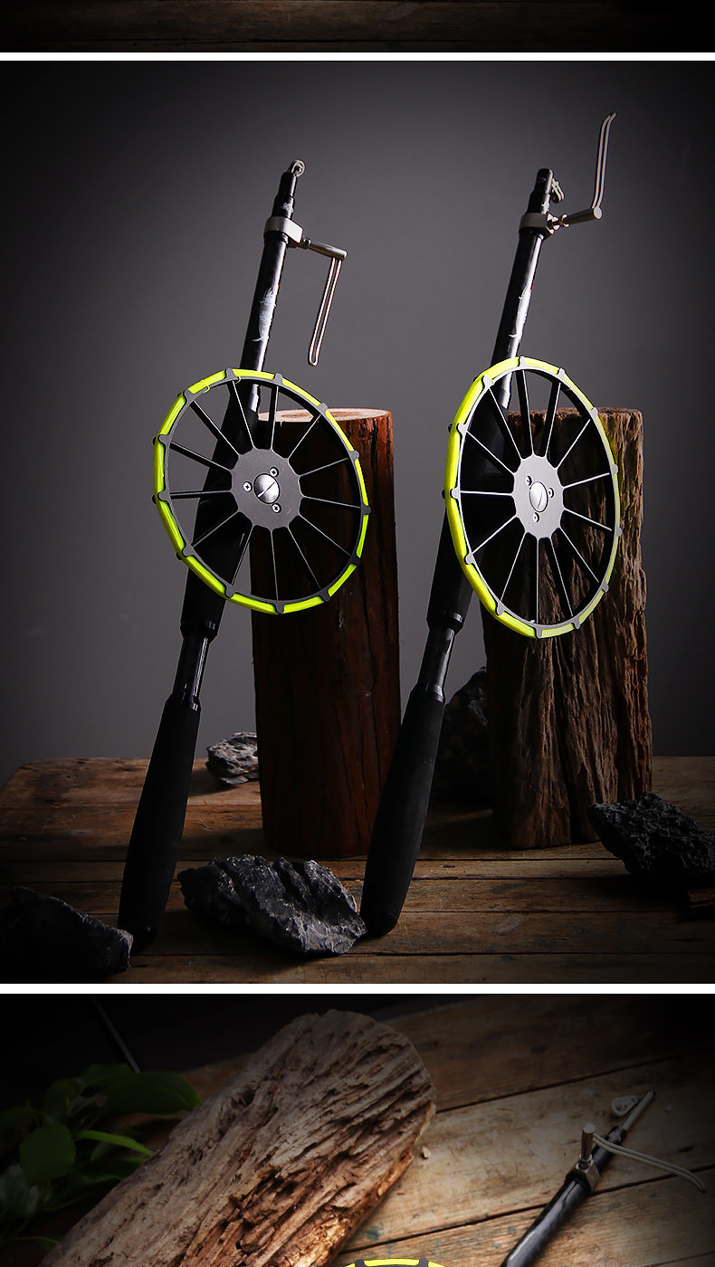 甲鱼枪杆红花梨盘子手柄新款超轻精工水鱼过线环轮盘枪套甲鱼竿