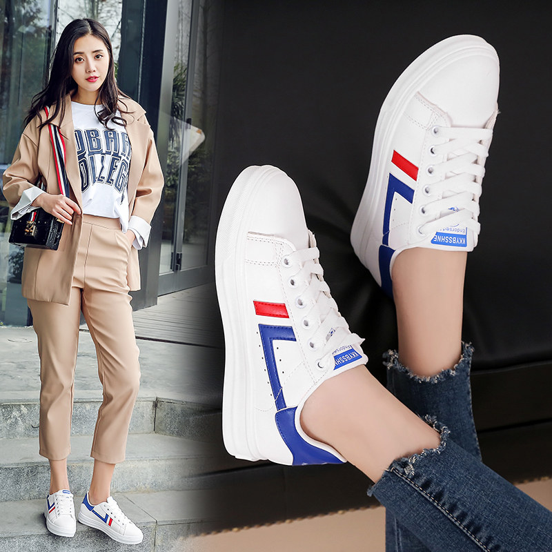 女鞋韩版白色鞋子运动鞋女2018新款白鞋女生秋季透气秋天初中学生