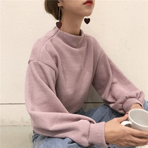 ins Super fire cec long sleeve sweater women loose spring and autumn 2020 new students lazy wind bf thin clothes tide