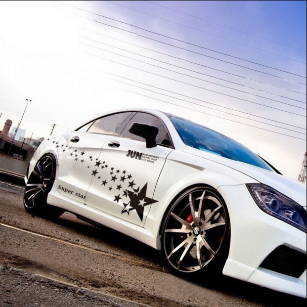 汽车贴纸通用整车身贴花全车贴个性改装腰线拉花划痕贴车门装饰贴