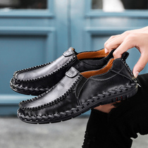 Tang Heroine Shoes Winter Breathable Men Casual Shoes Positive Clothing Sloth Shoes A foot pedal Korean version Trend Inn shoes