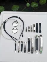 Hair Accessories DIY material accessories thickened Double Fork Side Clip Import Spring Clip Stainless Steel Hair Stirrup Bar Pin