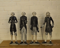 Creative personality gentleman dog decoration decoration beautiful French style old high-grade resin home accessories