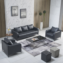 Office sofas minimalist modern trio office furniture business guests reception office sofa tea table combinations