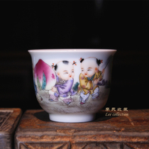 Spring Wind Xiang Yuyu Zou Jun Kiln Pink Doll Cup of Pink
