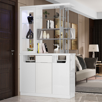 Living room entrance porch cabinet shoe cabinet integrated wine cabinet modern simple decorative screen partition cabinet double-sided door Hall Cabinet