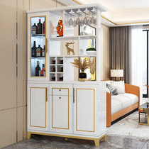 Entering the high-end light luxury porch cabinet shoe cabinet one wall modern simple partition cabinet small apartment wine cabinet decoration cabinet