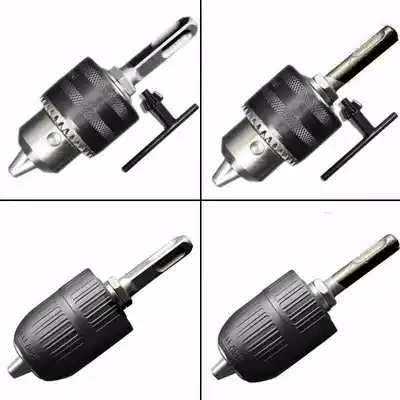Electric hammer drill conversion electric drill chuck percussion drill conversion head round shank square shank connecting rod power tool accessories