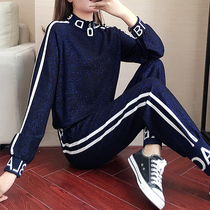 TOUCH MISS Korean fashion Western knitwear womens casual pants Sportswear suit two-piece set spring tide