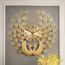 Peacock Wall Clock European Art Watch Creative Living Room Home Classical Wall Watch Clock Personality Fashion Quartz Clock