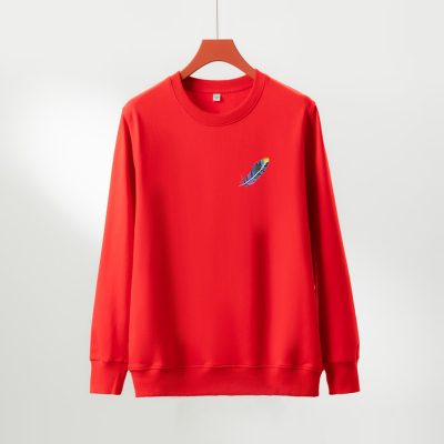 21新款毛圈卫衣女圆领宽松纯棉大码显瘦百搭针织休闲运动春秋上衣