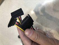 Elbow SATA 10% two power cord serial port power supply one-turn-two full copper SATA hard disk power supply 10% 2