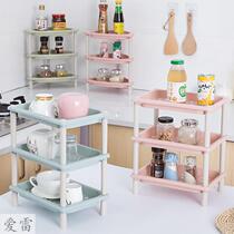 Desktop storage rack small rack washing table toilet plastic storage rack kitchen