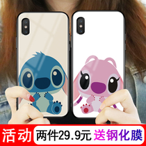 Stizi for Apple x phone case cute 8plus personality Apple 7p fun xr new iphone6s girl xsmax silicone plus glass 6 cartoon ip