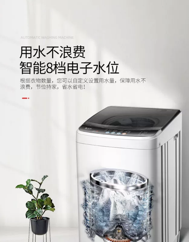 Máy giặt công suất lớn Chigo 10kg hoàn toàn tự động cánh quạt gia đình cho thuê sấy nhỏ ký túc xá cho thuê một - May giặt