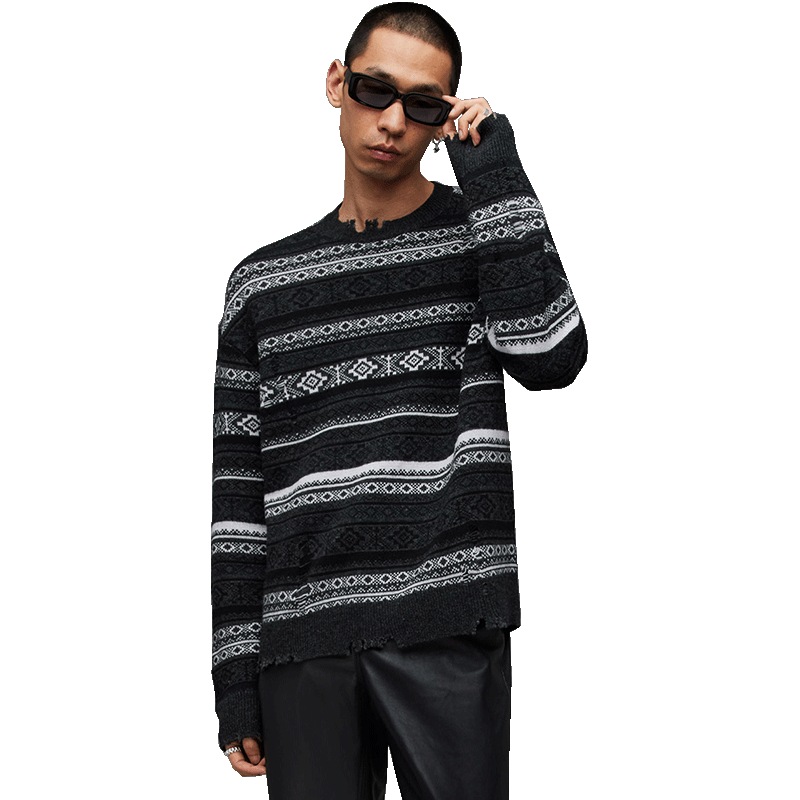 Celebrity ALLSAINTS Men's Retro Fair Island Sweater Knitted Sweater Spring and Summer Classic MK111X
Celebrity ALLSAINTS Men's Retro Fair Island Sweater Knitted Sweater Spring and Summer Classic MK111X