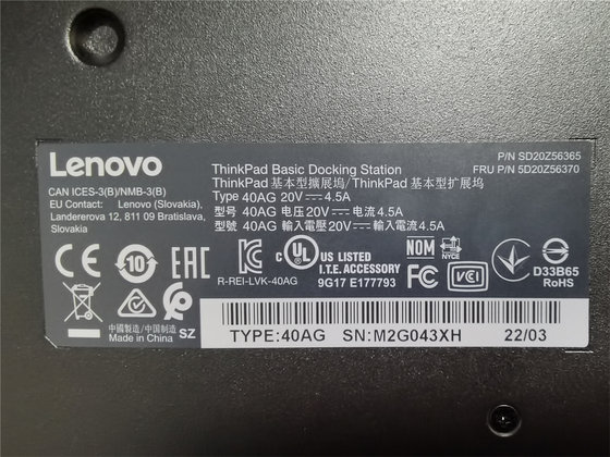 Lenovo T14 X13 X280 X390 T480 P15S T490 도킹 스테이션 40AG 40AJ HDMI 도크 Lenovo T14 X13 X280 X390 T480 P15S T490 도킹 스테이션 40AG 40AJ HDMI 도크