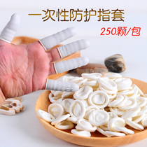 Disposable finger cover Latex rubber thickened non-slip wear-resistant pattern embroidery labor insurance banknote counting beauty nail art finger cover