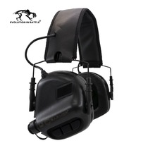 Tiger Camp EARMOR ACTION M31 PICKUP NOISE reduction headset Tactical mobile PHONE HEAD-mounted SHOOTING EARCUPS Black