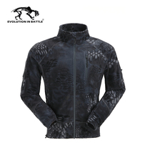 Tiger camp L3 python fleece jacket spring and autumn and winter models stand collar warm fleece jacket stormtrooper jacket liner