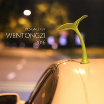 Car top decorations small saplings modified 3D stereo antenna appearance ears personality anti-collision cute car stickers
