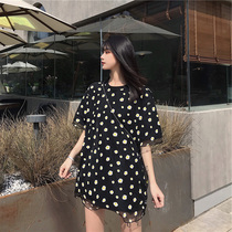 Large summer 2020 new daisy dress in the long loose slim dot T - shirt dress