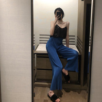 The new pants 2020 new pants crash high waist straight pants vest with a full set of womens clothing