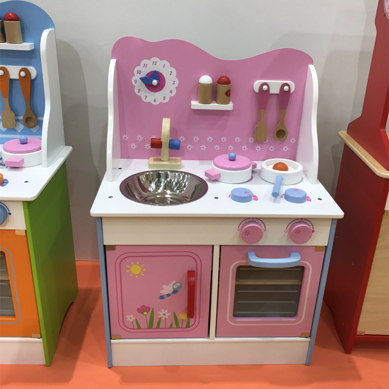 早教过家家幼儿园角色扮演区儿童娃娃家玩具厨房全套 游戏屋木制