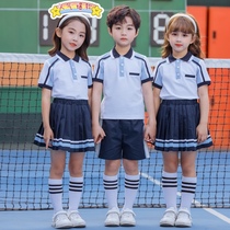 Kindergarten Garden Uniform Summer Clothing Short Sleeves Pure Cotton Banswear Suit Inlun Wind Elementary School Kids Summer School Uniforms Customised