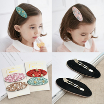 Korean childrens hair accessories sequin hairclip Net Red simple bbclip little girl broken hair bangs side clip hairpin headgear
