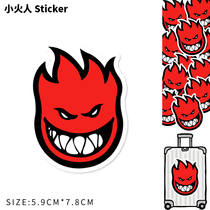 Small Fireman Stickler With Waterproof Suitcase Stickler Personality Tide Card Notebook Suitcase Stickler Pull Rod Case Stickers