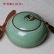 Longquan celadon ceramic sealing Ge Ru Binglie tea with tea storage tank cartridge caddy brass ring Longquan celadon ceramic sealing Ge Ru Binglie tea with tea storage tank cartridge caddy brass ring