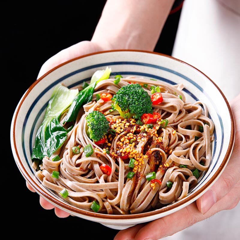 虢一坊青稞荞麦面条挂面无糖精低脂主食全麦苦荞粗粮芥麦凉面0脂