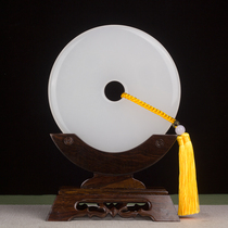 Natural Jade Sheep Fat White Jade Pacifier Pure White Jade Beauty Home Living Room Entrance Decoration Craft Ornament