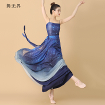 Dance boundless classical dance gauze clothes dance practice clothes body rhyme elegant performance clothes Chinese dance starry air performance Women
