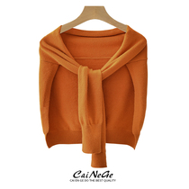 Summer outside air-conditioned room knitted small shawl female cervical false collar with skirt spring and autumn scarf shoulder shoulder shoulder shoulder