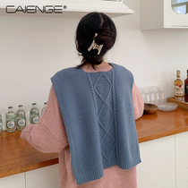 Autumn and winter knitted wool scarf small shawl autumn outside Net red shoulder women with air-conditioned room dual use
