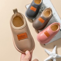 Childrens indoor soft shoes slippers Net red girls 2021 autumn new girls winter boys winter autumn