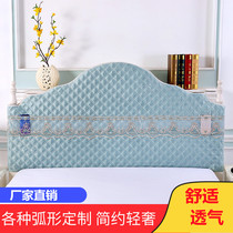 Headboard cover rugged headboard 2021 New thickened full bag ins backrest arched full bag universal set