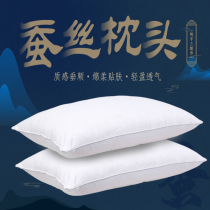 100% mulberry silk pillow core five-star hotel baby child silk pillow sleep help sleep pair Pat two single