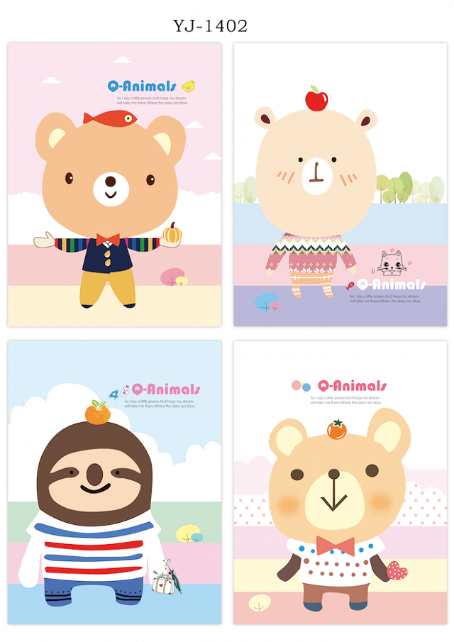 [永捷 卡通明星a4透明30页资料册 幼儿成长办公文件夹资料夹] 厂家直