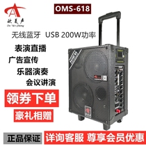 European and American Voice 618 outdoor live singing speaker guitar playing strap tie rod push square dance audio