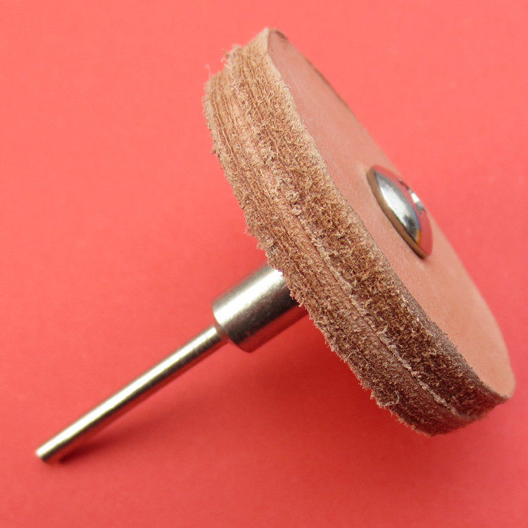 纯牛皮抛光轮 电动牛皮轮 翡翠玉石抛光 宝石抛光 电磨吊磨通用