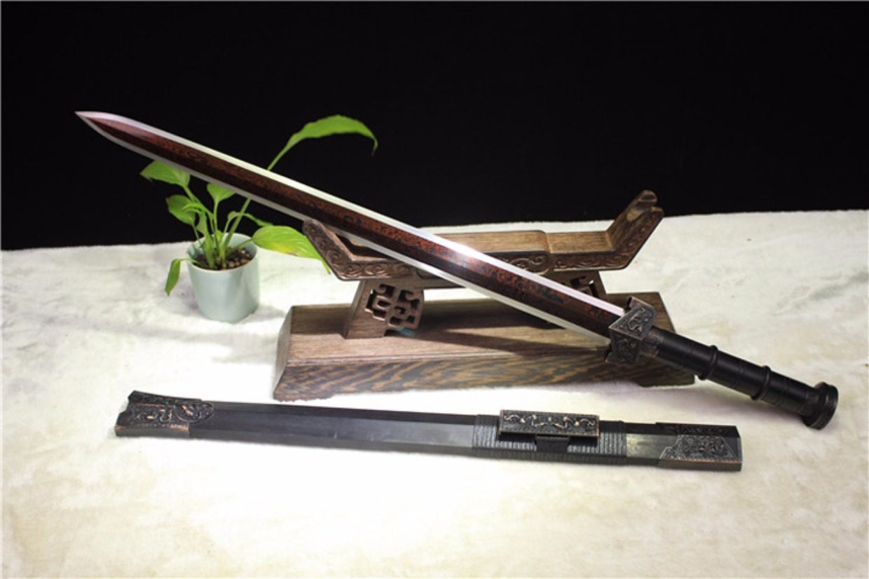 汉剑孙权剑双龙剑刀剑龙泉手工百炼钢宝剑硬剑习武收藏镇宅未开刃