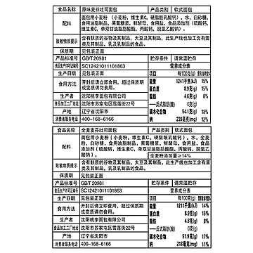 【拍2件】桃李麦芬吐司面包400g[3元优惠券]-寻折猪